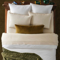 Cotton Velvet Lumbar Pillow Cover