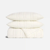 Washed European Linen Quilt Set