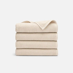 Ribbed Cotton TENCEL™ Set of 4 Bath Towel Bundle