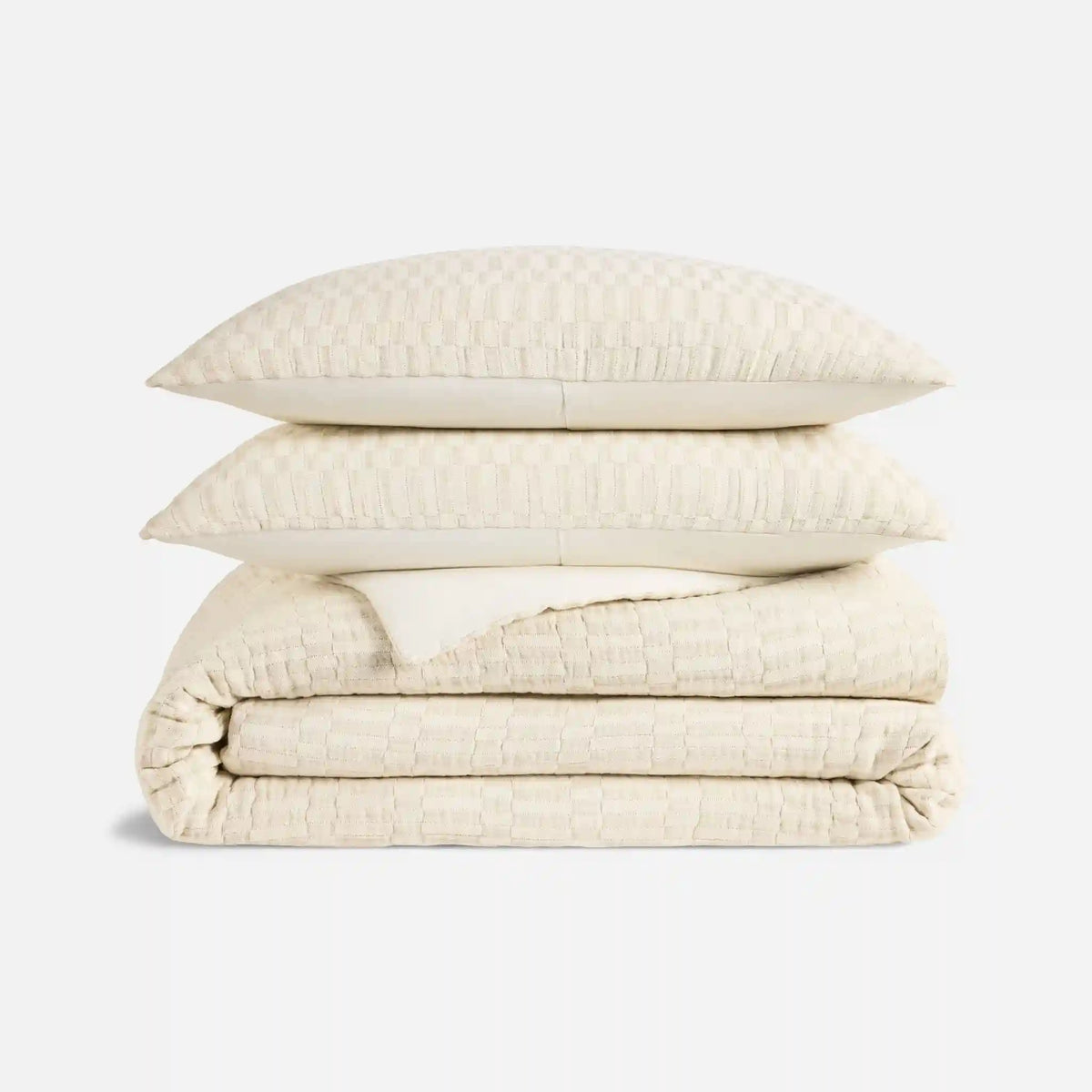 Woven Checkerboard Duvet Set