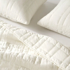 Washed European Linen Quilted Sham Set - Last Call
