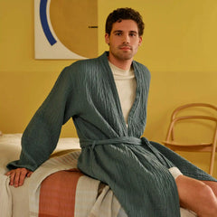 Breezeweave Crinkle Cotton Robe - Last Call