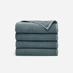 Ribbed Cotton TENCEL™ Set of 4 Bath Towel Bundle
