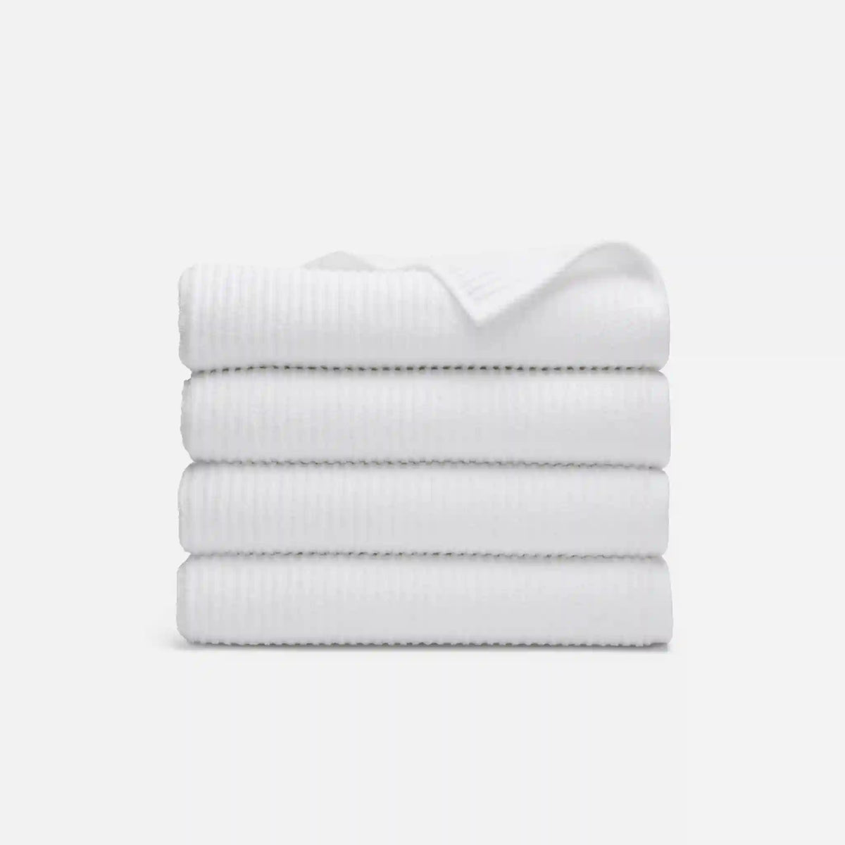 Ribbed Cotton TENCEL™ Set of 4 Bath Towel Bundle