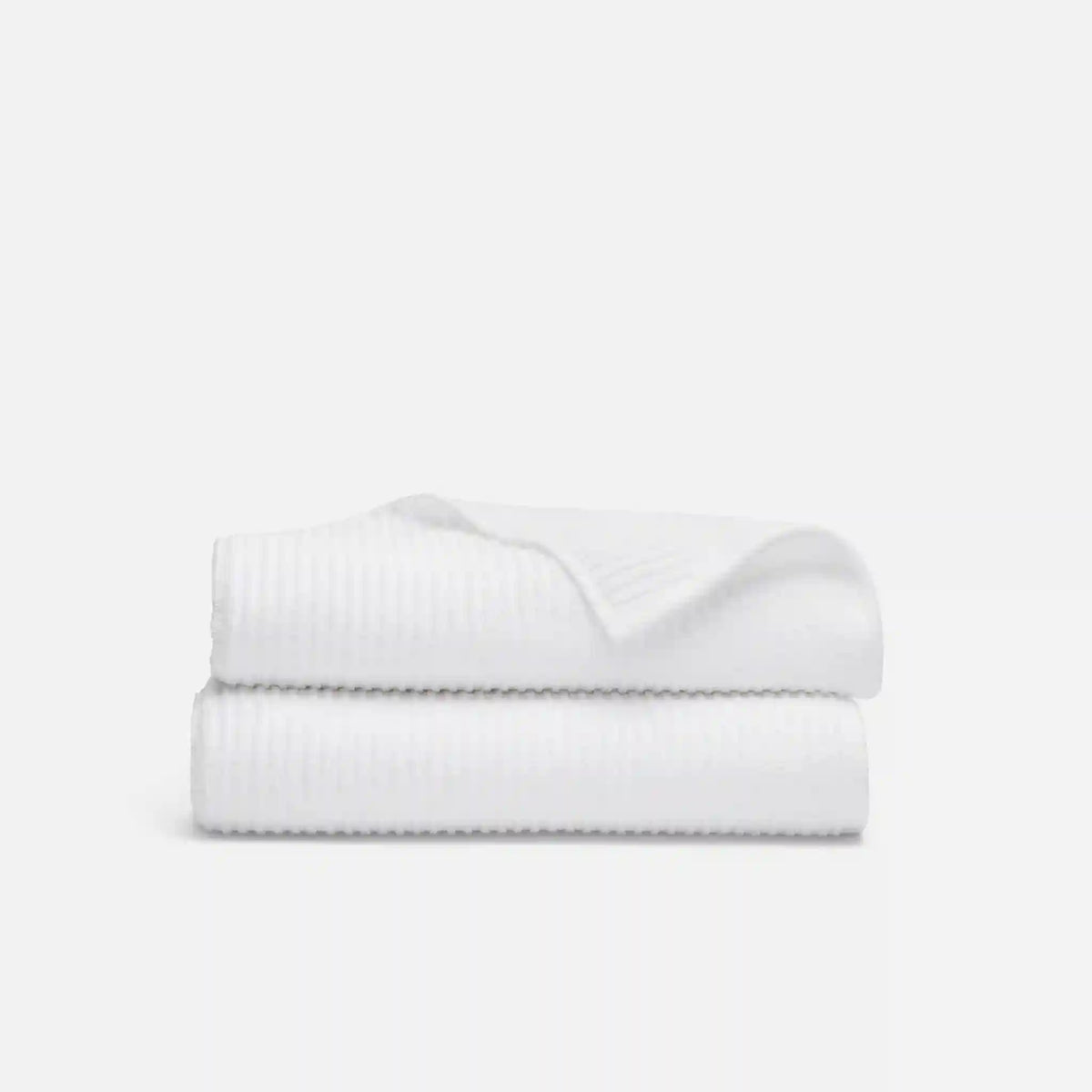 Ribbed Cotton TENCEL™ Bath Towels Set of 2