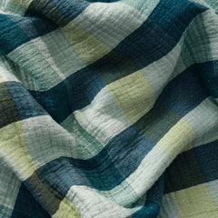 Sunwashed Check Bed Blanket