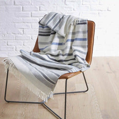 Striped Lambswool Throw Blanket